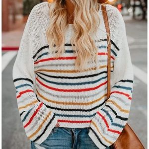 crewneck knit sweater
